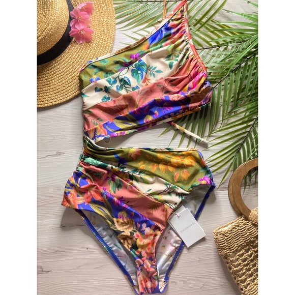 ZIMMERMANN Tropicana Cutout One Piece Swimsuit - Picture 2 of 16